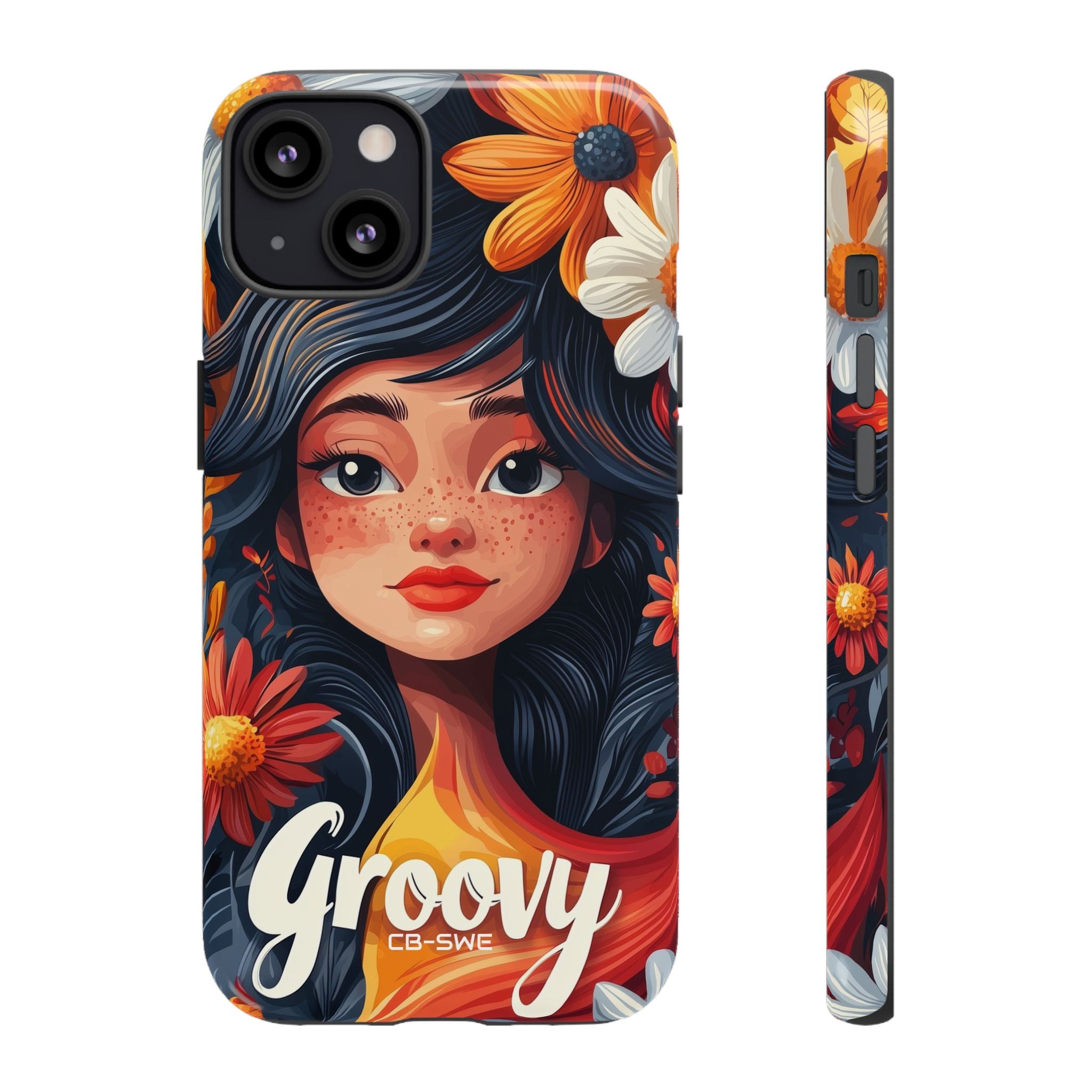 Floral Girl Smiles - iPhone Case