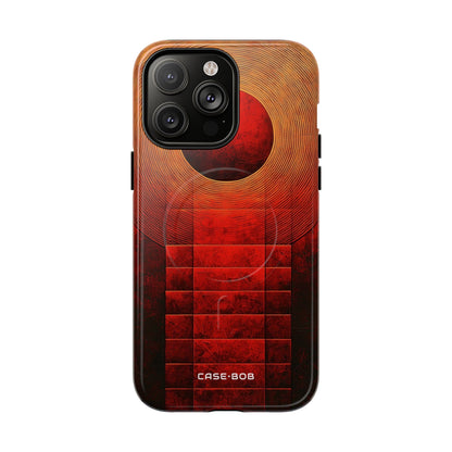 Crimson Orbit iPhone 14 Pro Max Case - Tough+