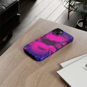 Deep Pink Ink Art iPhone Case (Protective) Phone Case