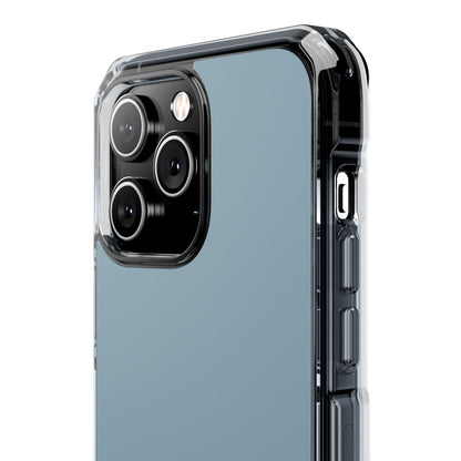 Pewter Blue - Clear Impact Case for iPhone