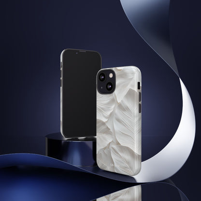 Elegant Leaf Relief - iPhone Case