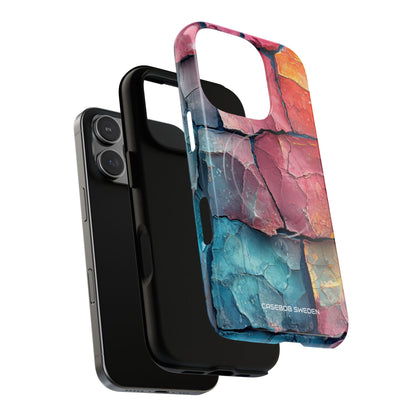 Cracked Earth Mosaic - Tough + MagSafe® iPhone 16 Phone Case