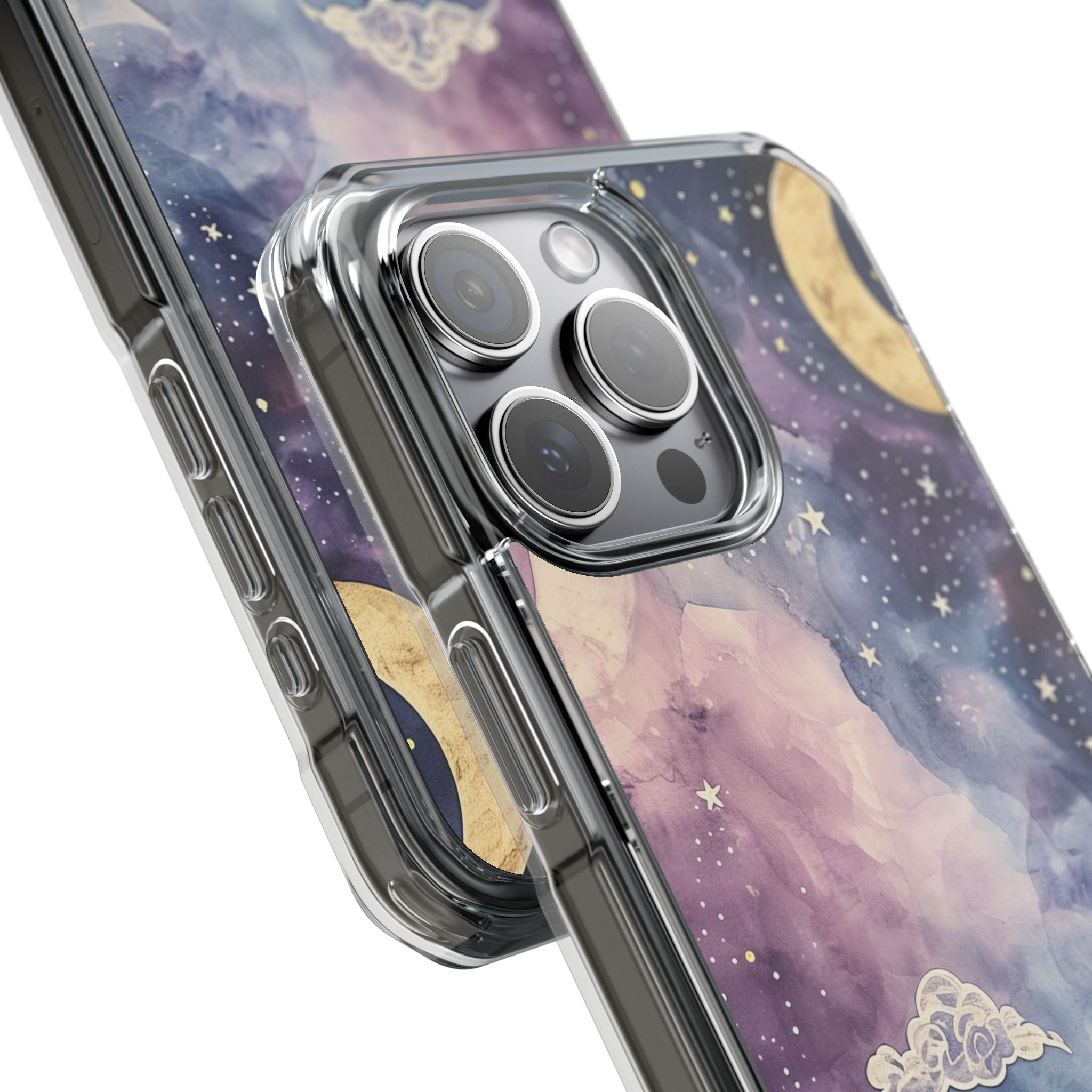 Dreamy Celestial Night - Clear Impact iPhone 15 Phone Case