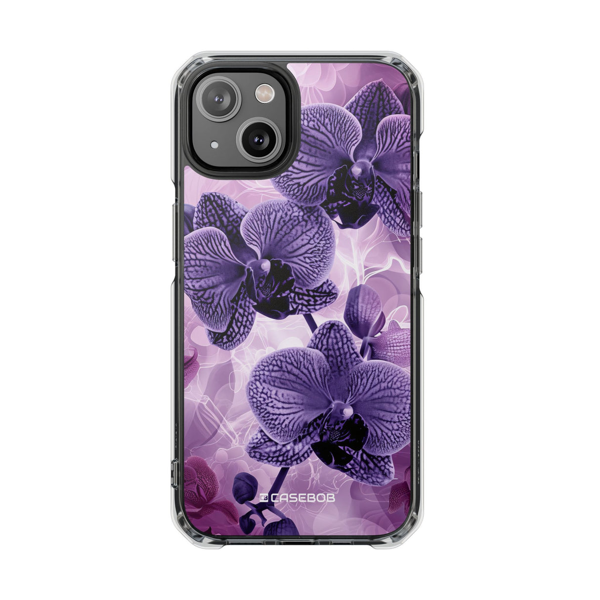 Radiant Orchid Design | Handyhülle für iPhone (Clear Impact Case – magnetisch) 