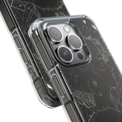 Celestial Bloom Silhouette iPhone 15 - Impact Clear+