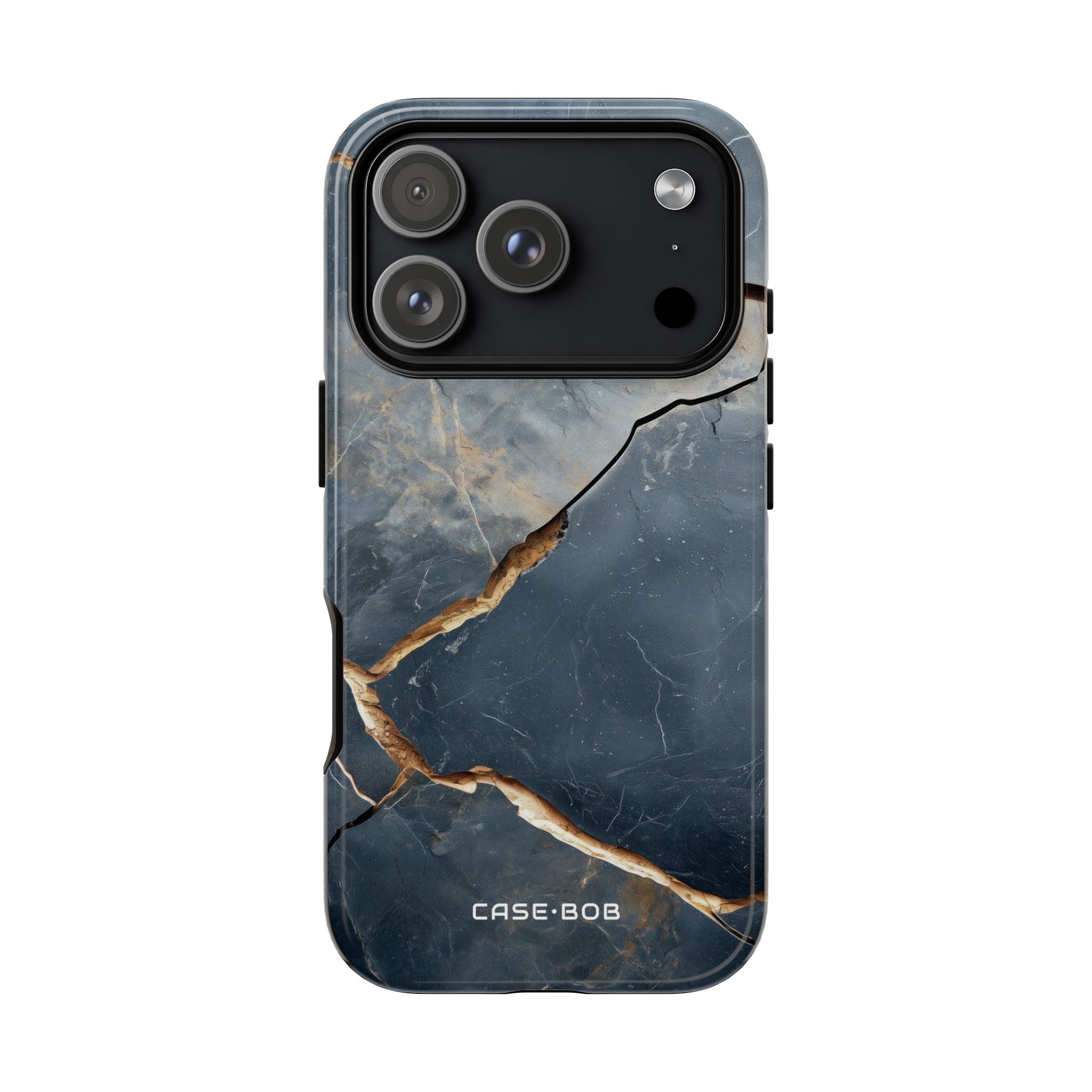 Jagged Vein Navy iPhone 17 Pro Case - Tough