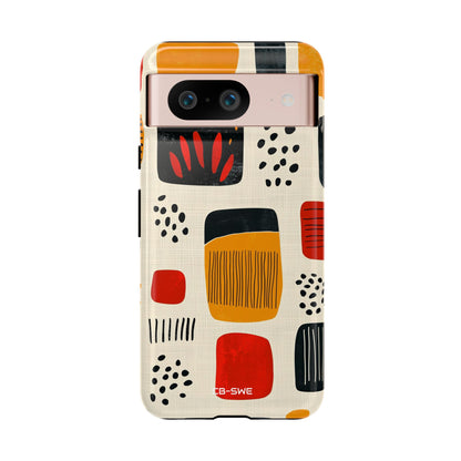 Vibrant Shapes Dance - Google Pixel Case