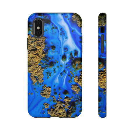 Blue River Ink Art iPhone Case (Protective) iPhone XS Matte Phone Case