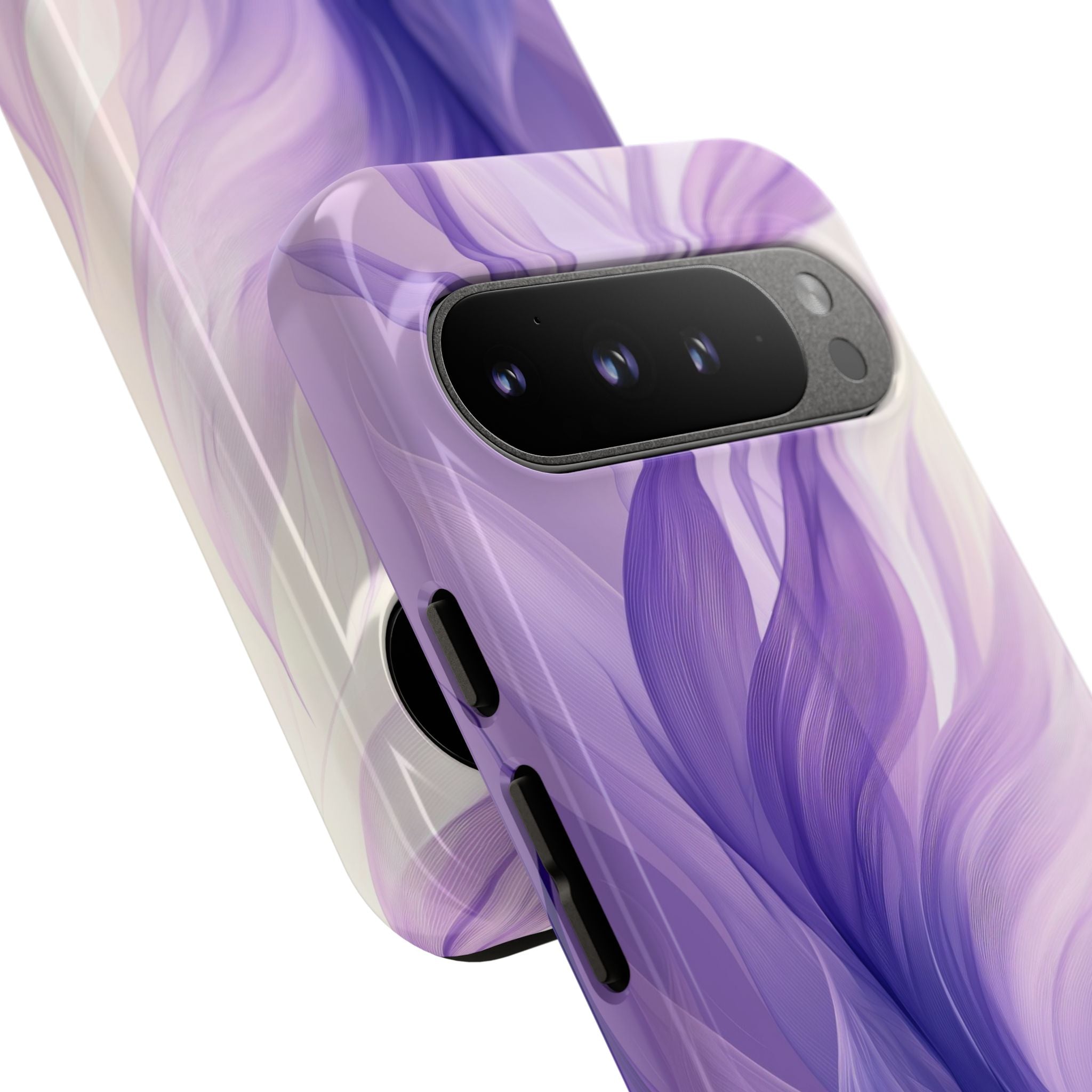 Purple Ribbon Waves Google Pixel 9 Pro XL Case - Tough