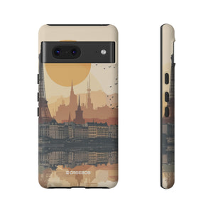 Parisian Sunset Serenity | Protective Phone Case for Google Pixel