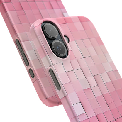 Gradient Pink Mosaic iPhone 16 - Slim Phone Case