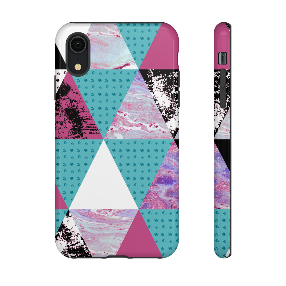 Grunge Triangles - Protective Phone Case