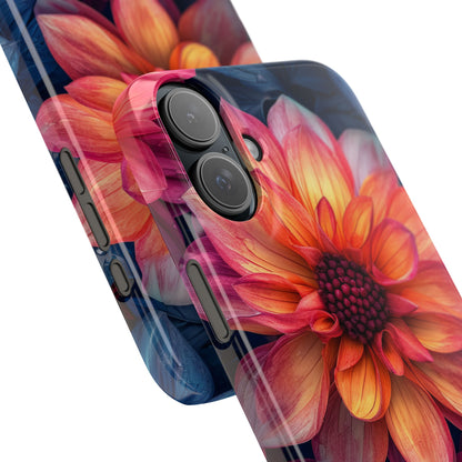 Fiery Bloom Harmony iPhone 16 - Slim Phone Case