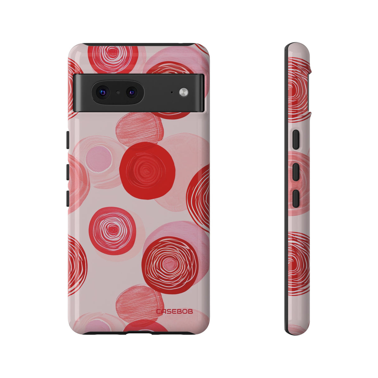 Crimson Circle Minimalism - Protective Phone Case