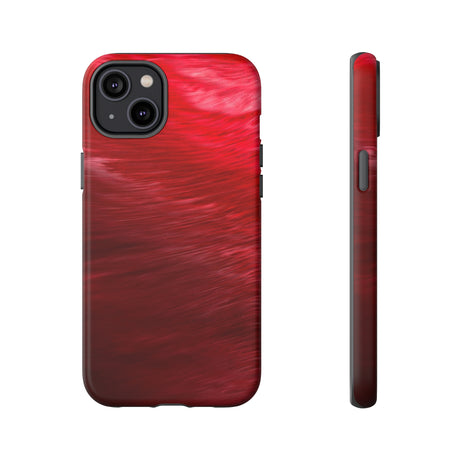 Red Feather Ink Art iPhone Case (Protective) iPhone 14 Plus Matte Phone Case