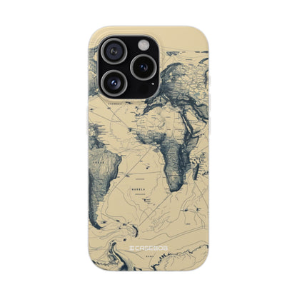 Vintage World Map | Flexible Phone Case for iPhone