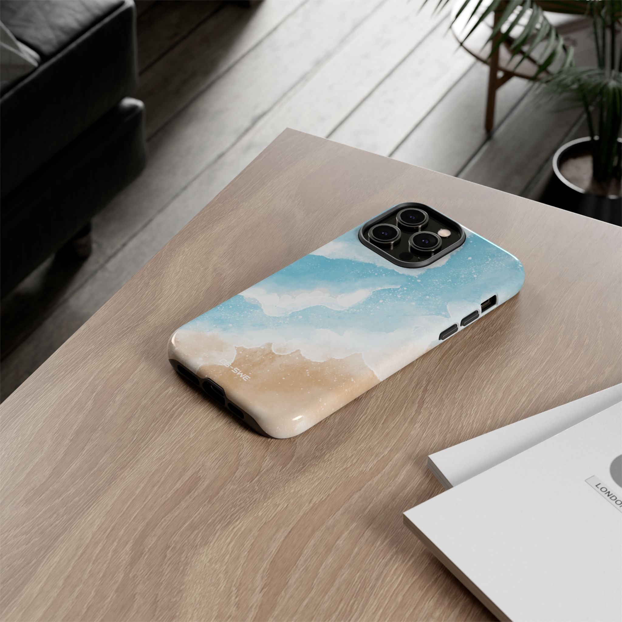 Serene Coastal Whispers - iPhone Case