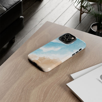 Serene Coastal Whispers - iPhone Case
