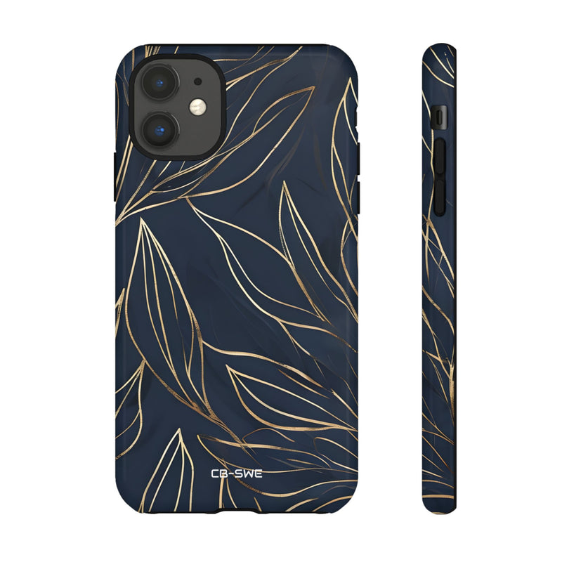 Modern Gold Leaves - iPhone Case