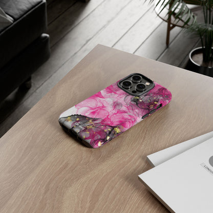 Vibrant Pink Swirls - iPhone Case