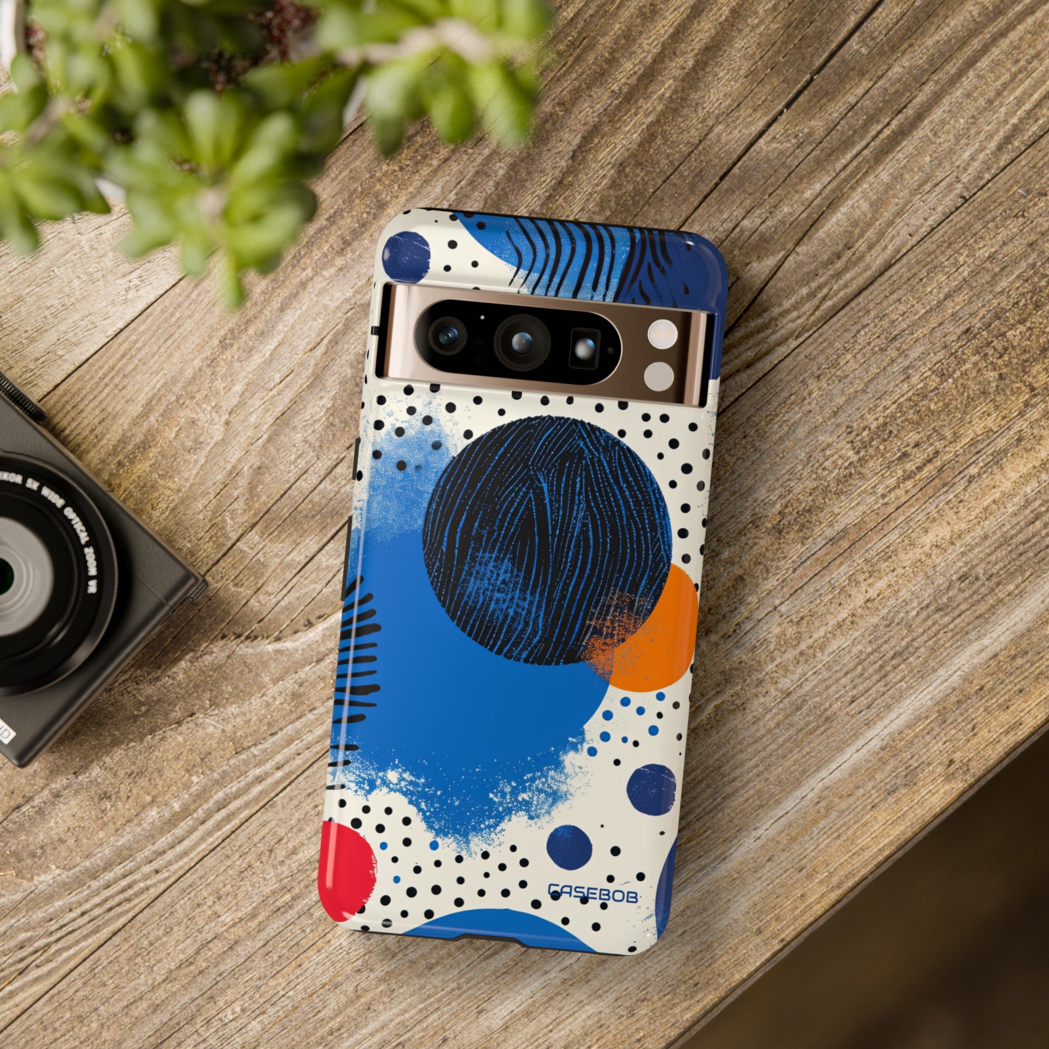 Blue Tranquil Geometry - Protective Phone Case