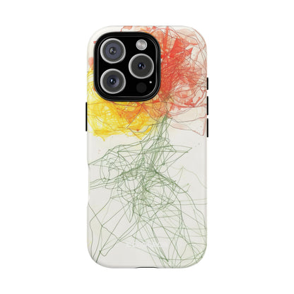 Floral Whispers: Vibrant Abstraction - for iPhone 16