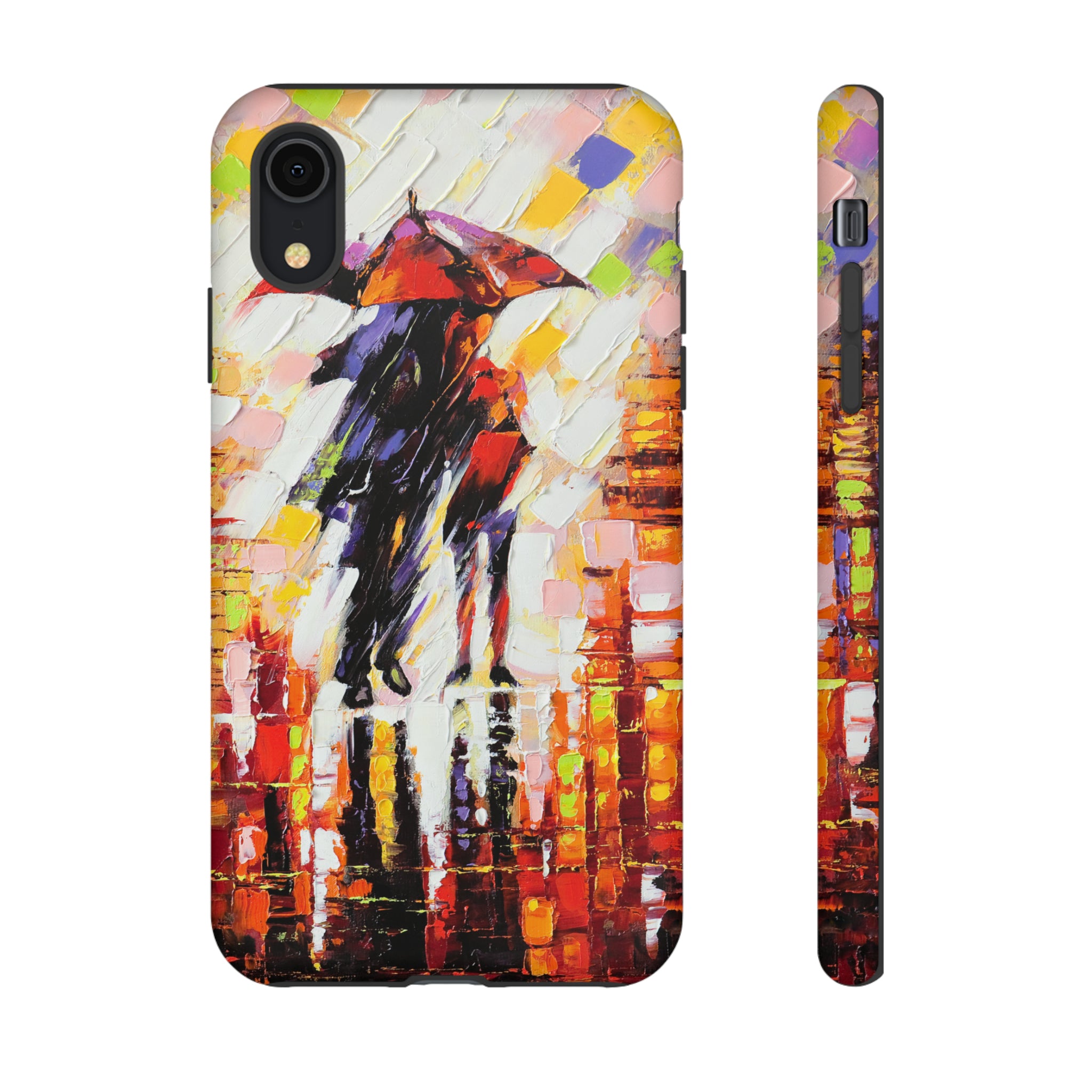 Oil Panting - Enamoured under Umbrella - Protective Phone Case