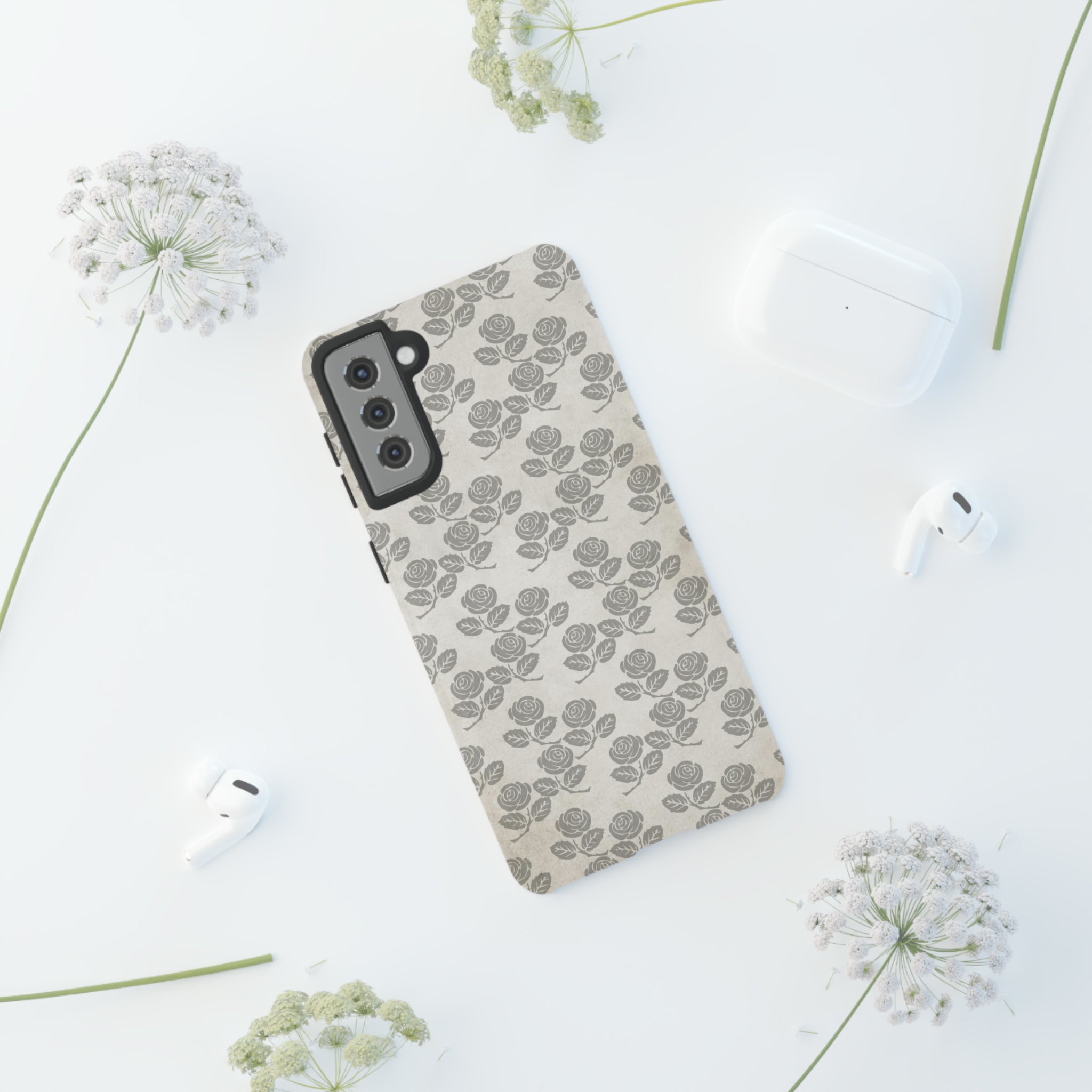 Roseniara Gothic Flower - Protective Phone Case