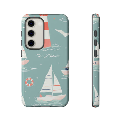 Lighthouse Nautical Charm - Tough Samsung S23 Phone Case