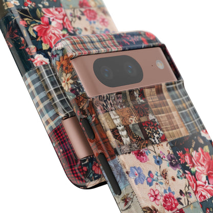 Trapunta patchwork floreale Google Pixel 8 - Tough