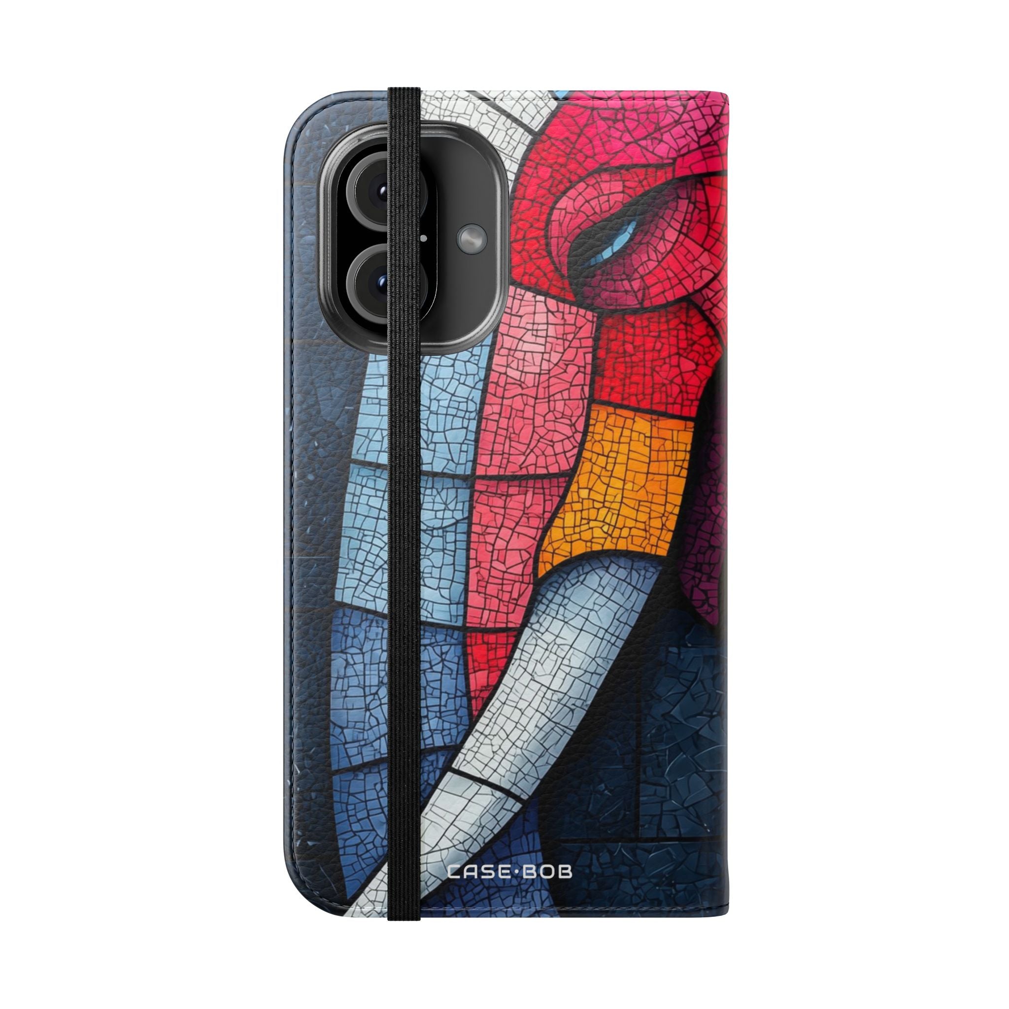Blue Mosaic Elephant - iPhone 16  Case - Wallet