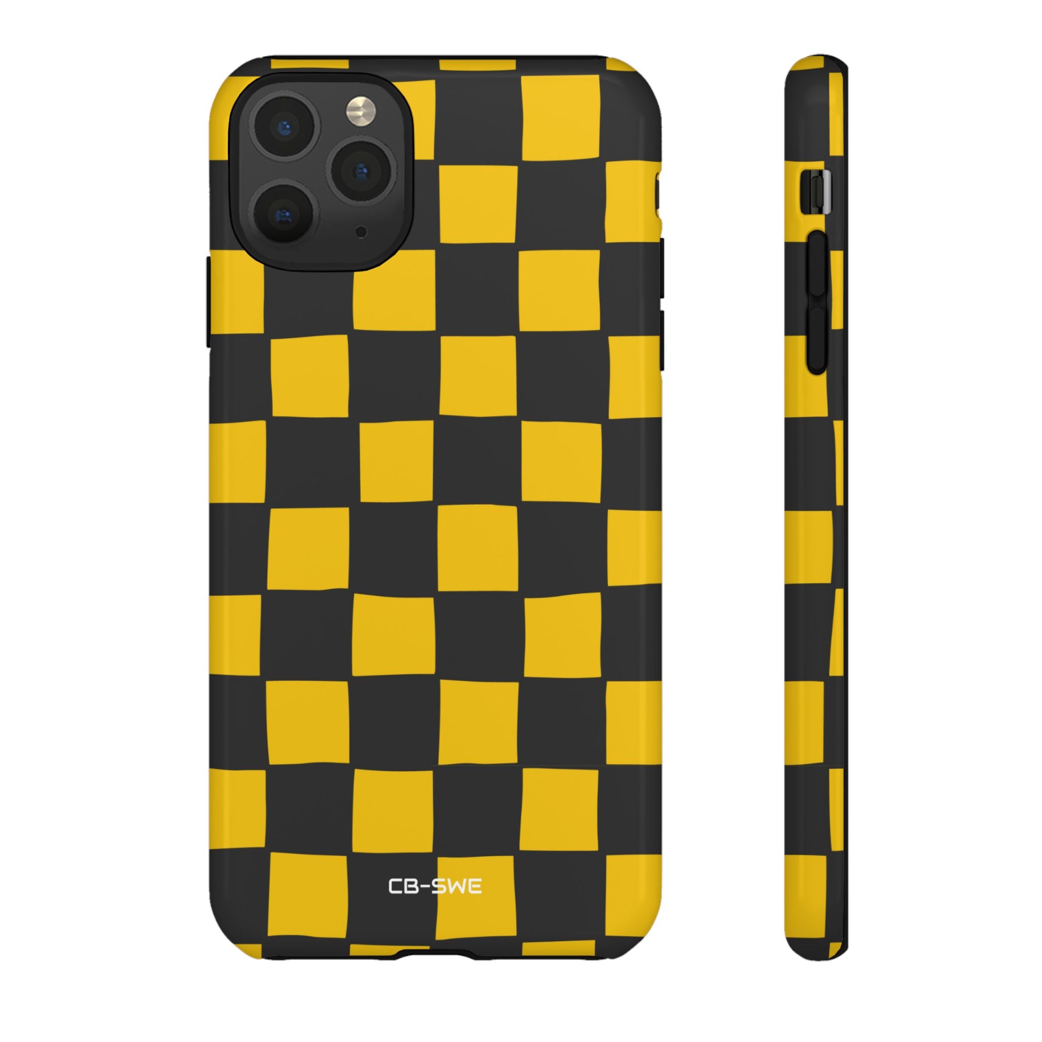 Yellow Squares Dance - iPhone Case