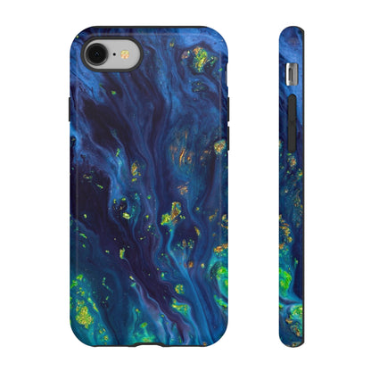 Green Opal Ink Art iPhone Case (Protective) iPhone 8 Glossy Phone Case