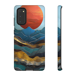 Sunset Geometry Waves - Samsung Case