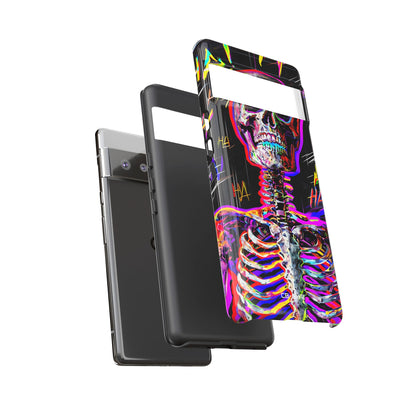 Neon Skeleton Chaos - Google Pixel Case
