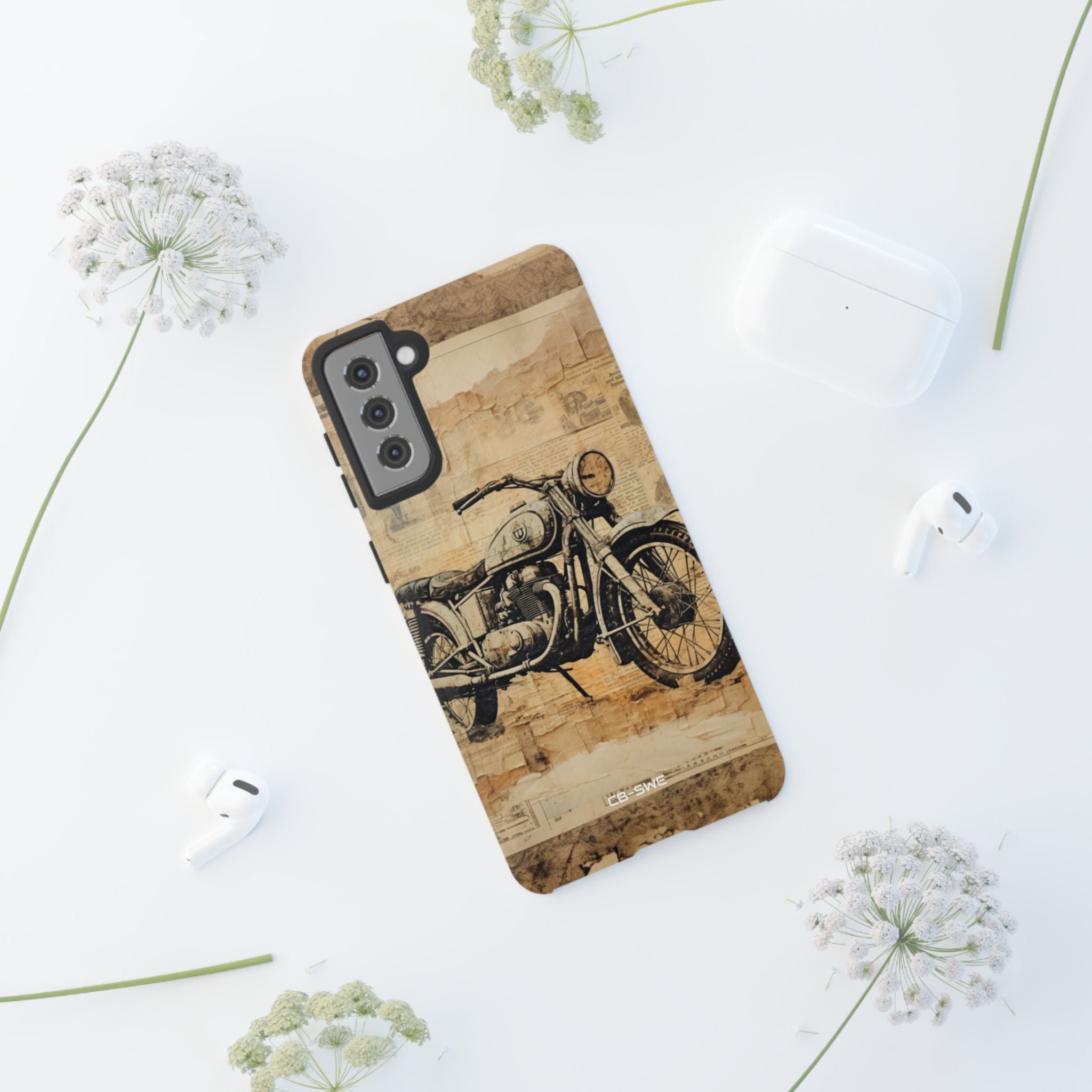 Vintage Motorcycle Collage - Samsung Case