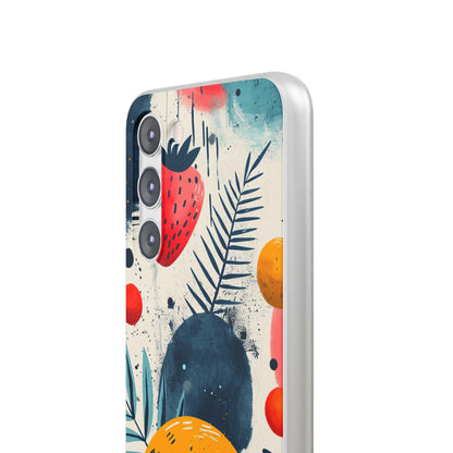 Vibrant Fruit Canvas - Flexi Samsung S23 Phone Case