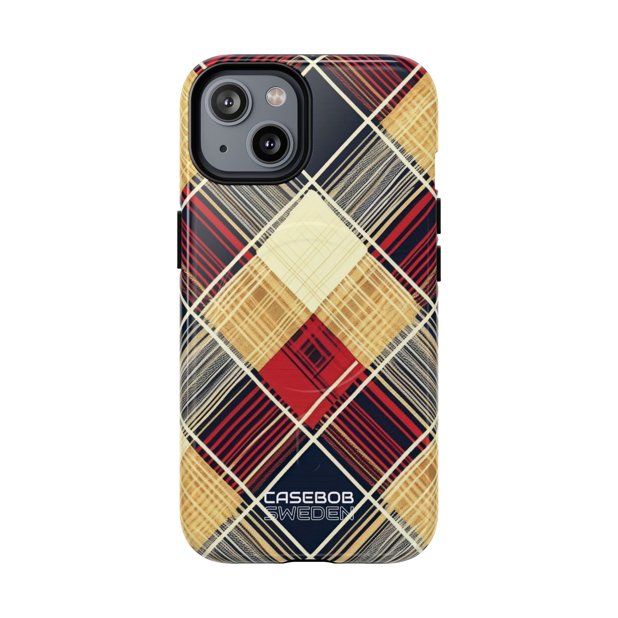 Plaid Diamond Tapestry iPhone 14 - Tough+