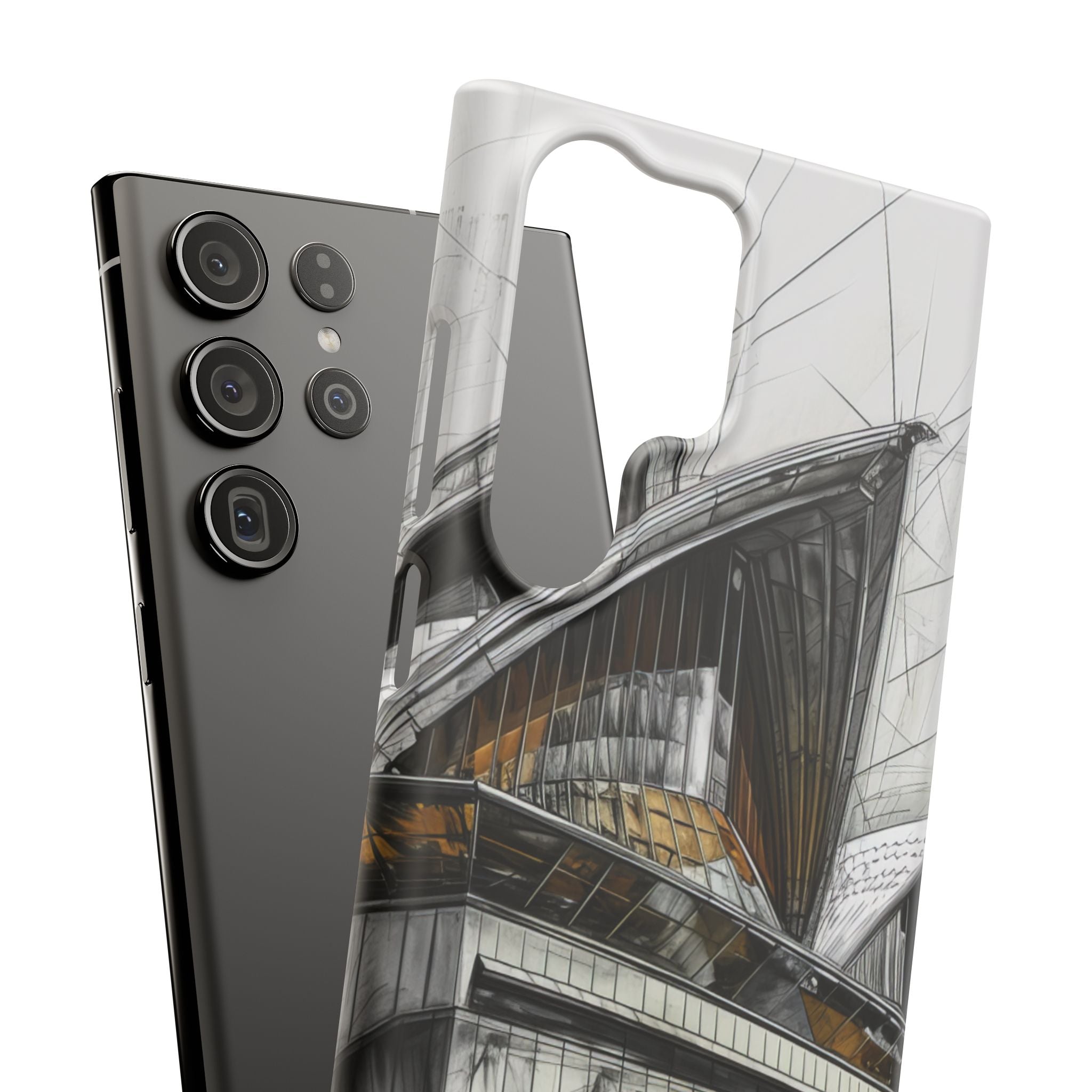 Architectural Curves in Line Formation Samsung S23 - Slim Phone Case