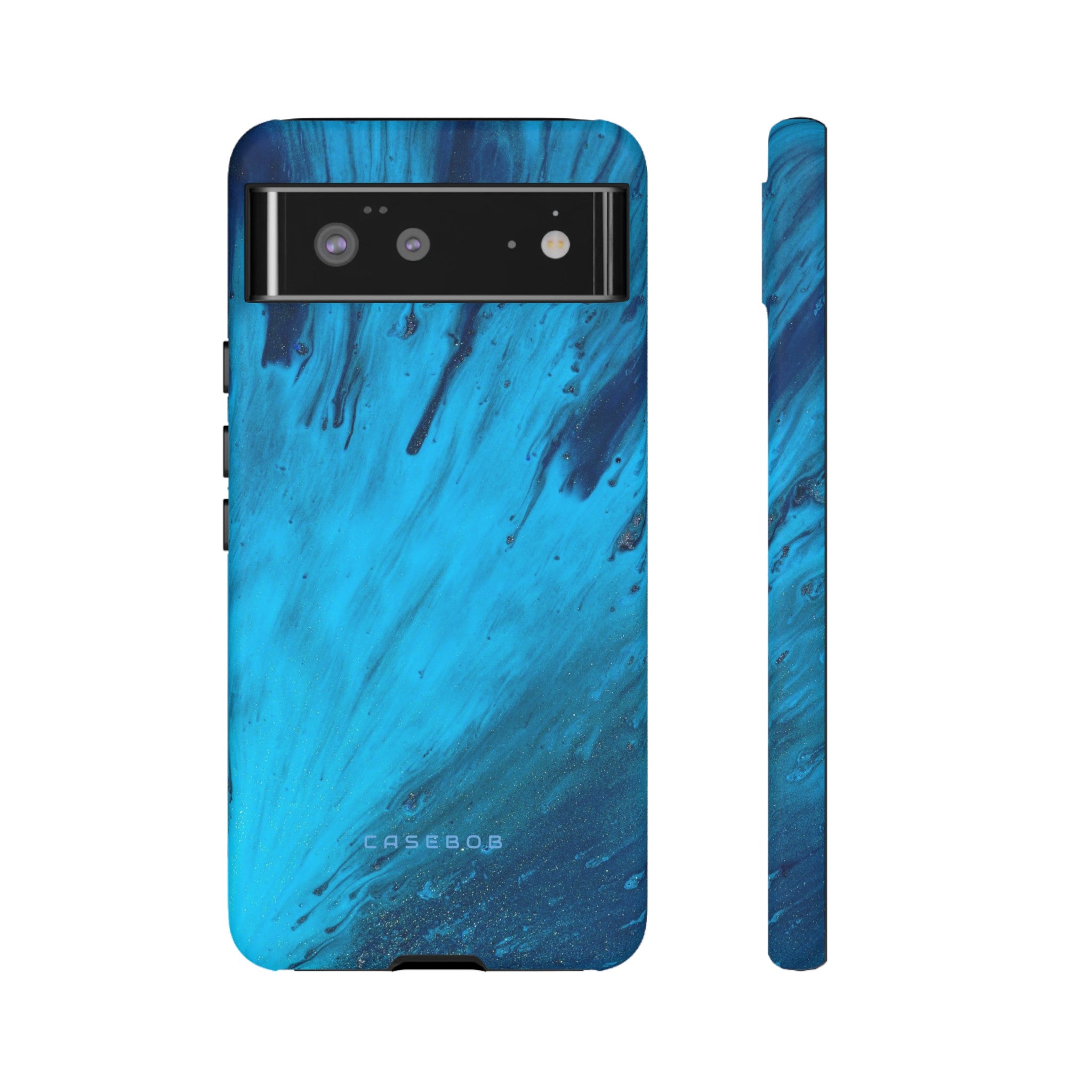 Light Blue Ink Art | Phone Case