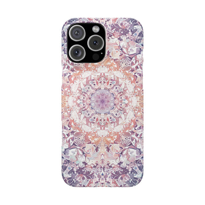 Purple Pink Mandala - Slim iPhone 16 Phone Case