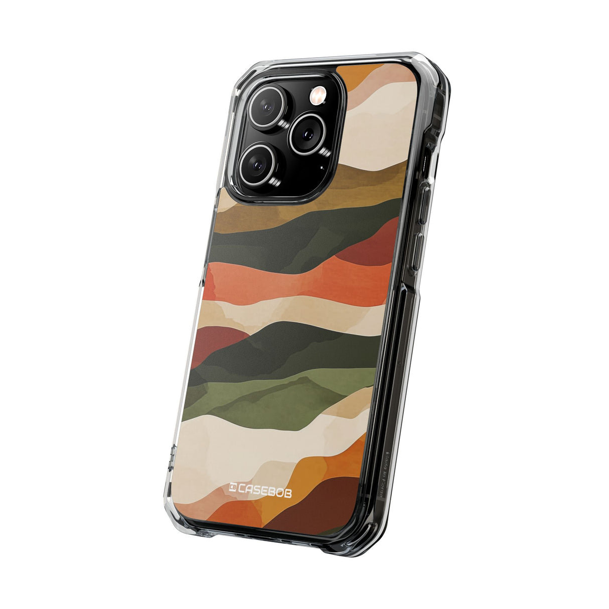 Earth Tone Pattern | Phone Case for iPhone (Clear Impact Case - Magnetic)