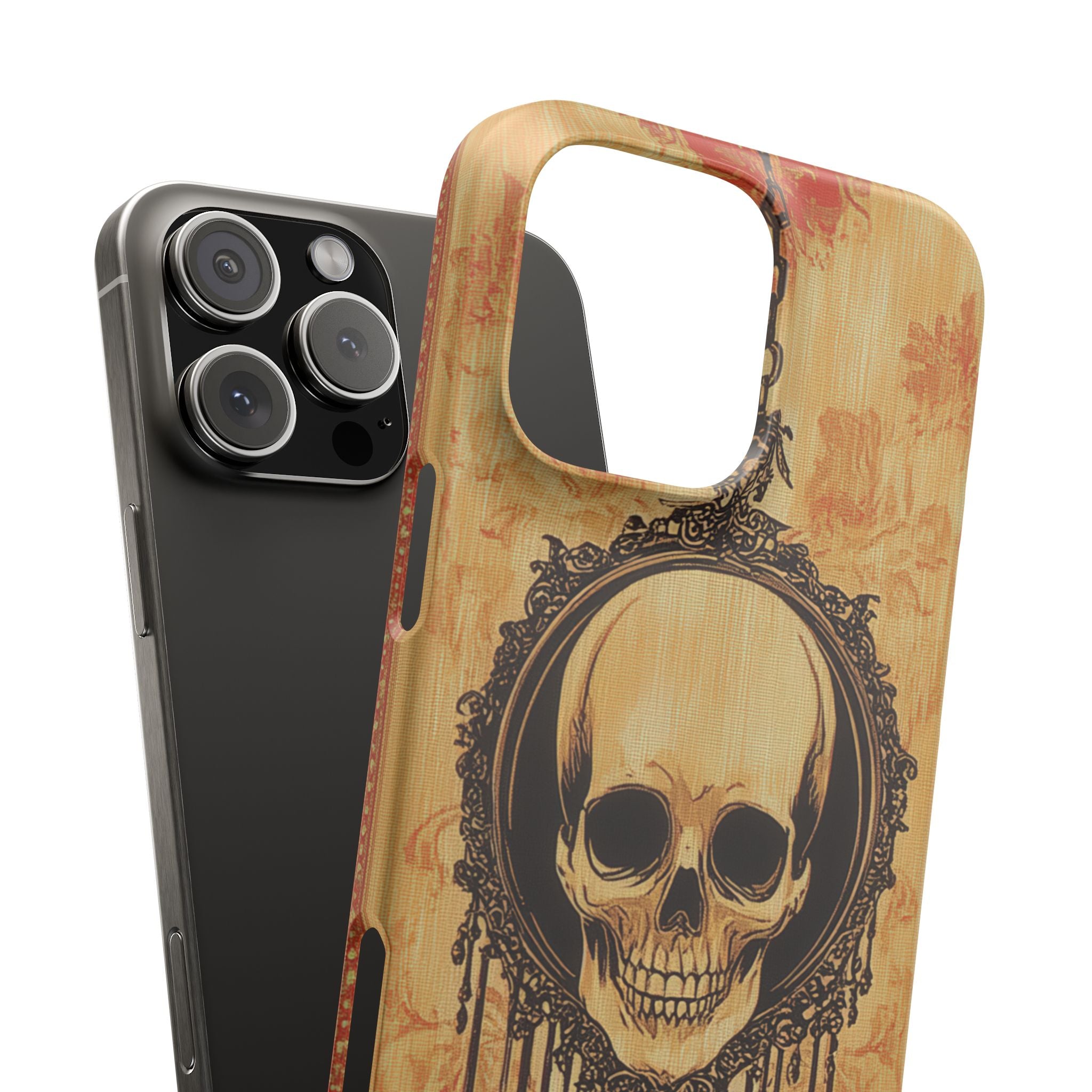 Gothic Skull Elegance iPhone 16 - Slim Phone Case