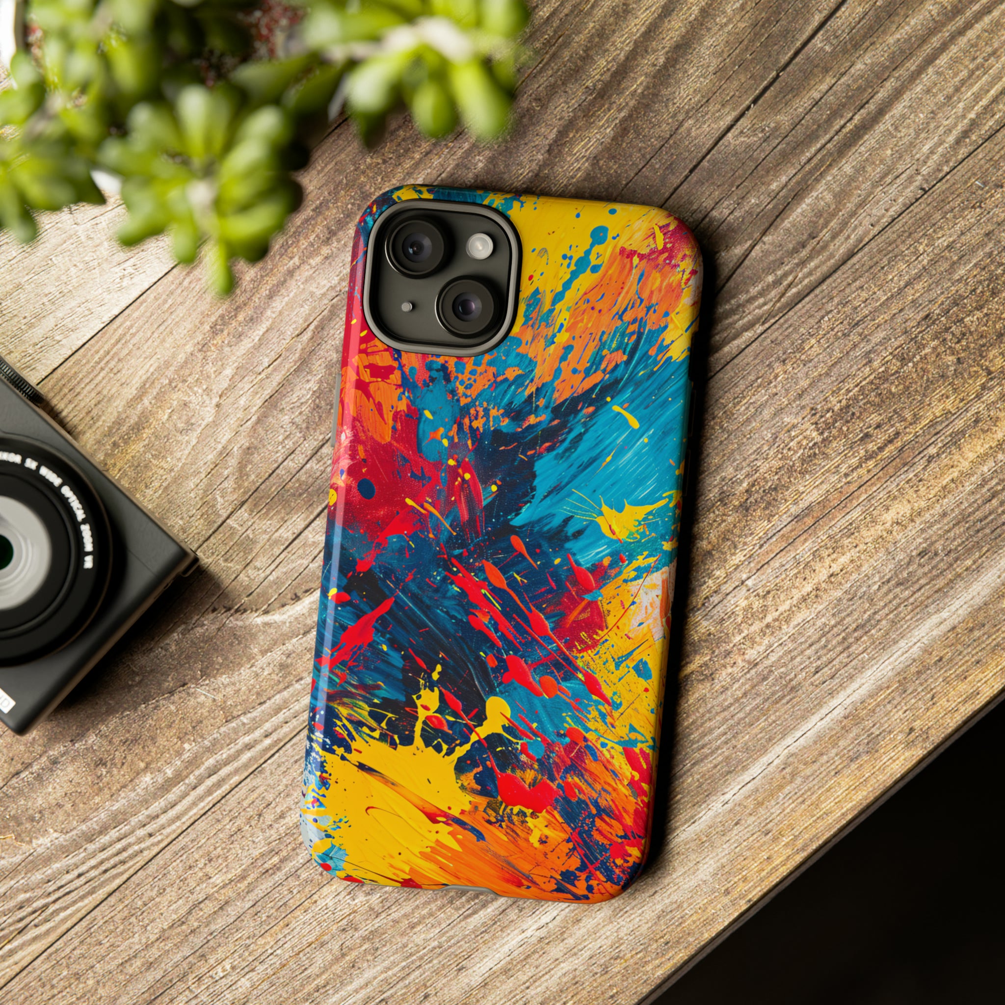 Artistic Brushstroke Bliss - Protective Phone Case