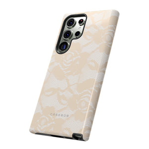 Ivory Lace Gothic Flower Phone Case - Protective - Protective Phone Case