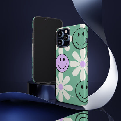 Smiley Daisy Glow iPhone 13 Pro Max Case - Tough