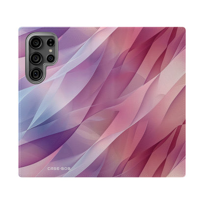 Pink Leafwave - Samsung S23 Ultra Case - Lompakkokotelo