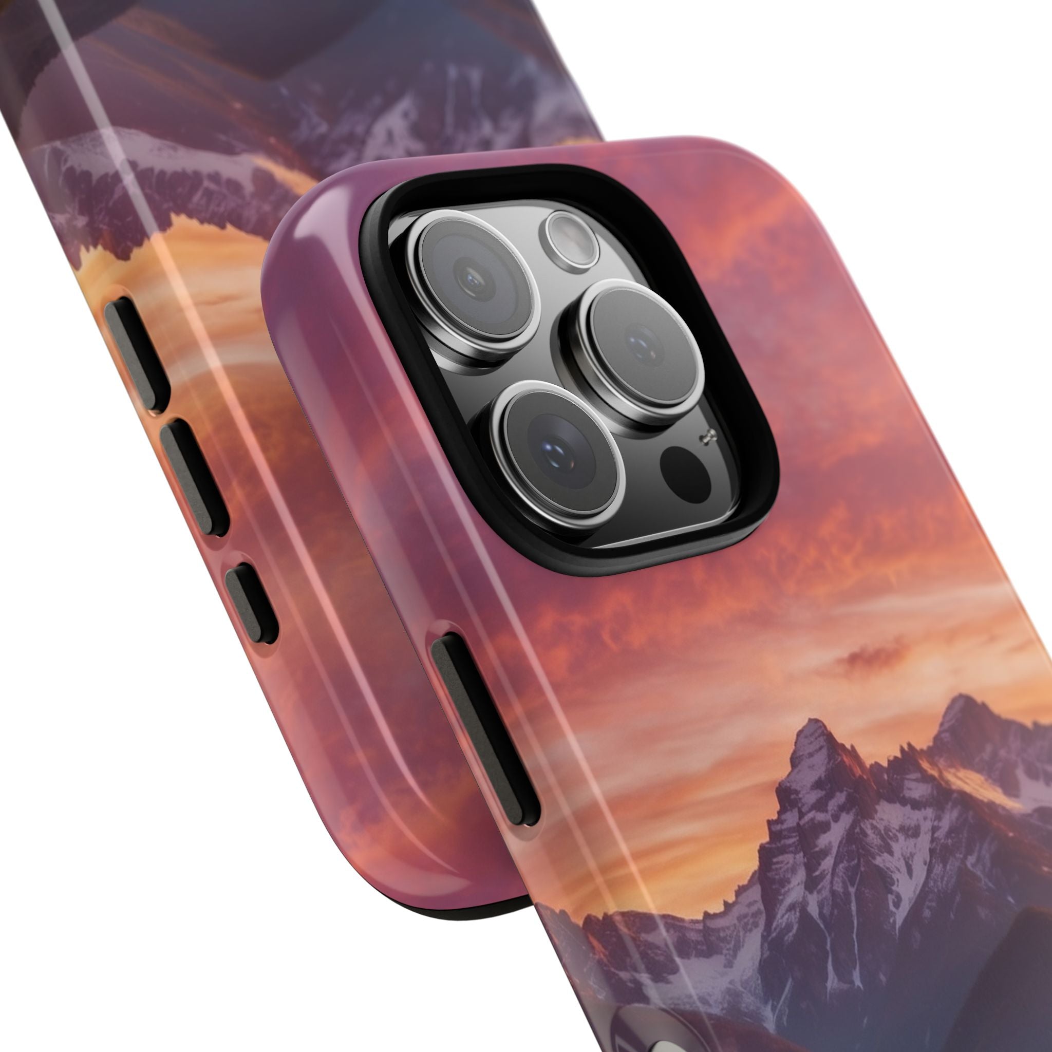 Mountain Peaks Glow - iPhone Case