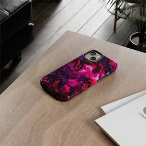 Deep Pink Galaxy Ink Art iPhone Case (Protective) Phone Case