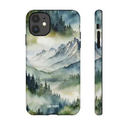 Misty Peaks Emerge - iPhone Case